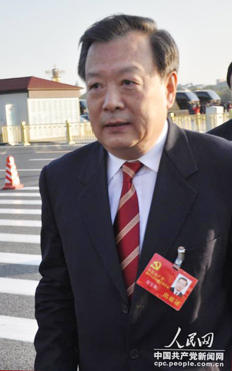 十八大代表、浙江省省長(zhǎng)夏寶龍。人民網(wǎng) 楊伊 攝