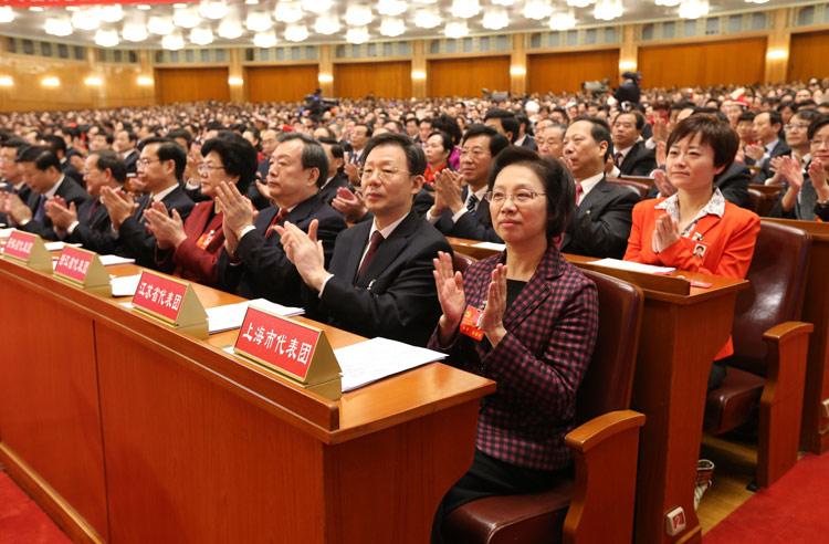 11月14日，中國共產(chǎn)黨第十八次全國代表大會閉幕會在北京人民大會堂舉行。這是大會會場。新華社記者姚大偉攝