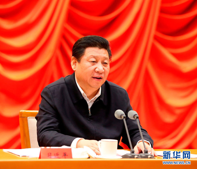 2月2日，省部級(jí)主要領(lǐng)導(dǎo)干部學(xué)習(xí)貫徹十八屆四中全會(huì)精神全面推進(jìn)依法治國(guó)專題研討班在中央黨校開(kāi)班。中共中央總書記、國(guó)家主席、中央軍委主席習(xí)近平在開(kāi)班式上發(fā)表重要講話。新華社記者 馬佔(zhàn)成 攝