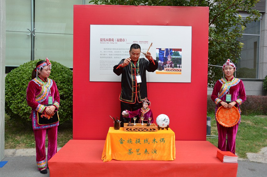 福鼎市提線木偶戲。人民網(wǎng) 夏迪攝
