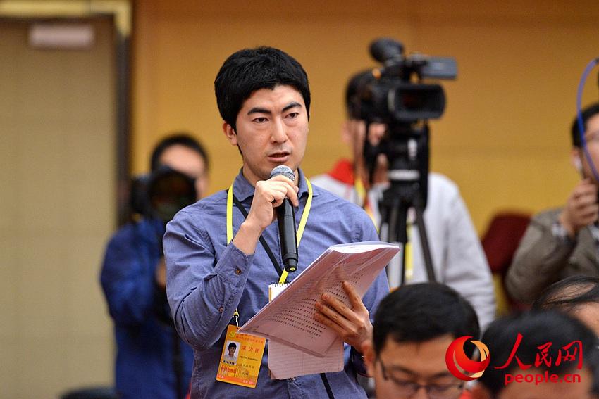 圖：日本共同社記者提問(wèn)