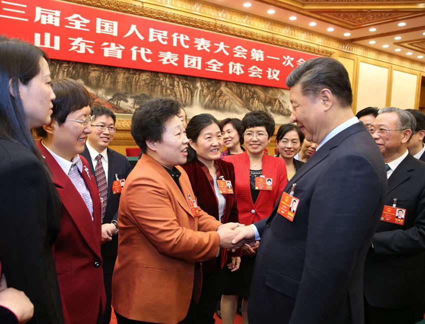 201838й뿂(sh)ӛ(gu)ϯ܊ίϯ(x)ƽʮȫ(gu)˴һΕ(hu)hɽ|F(tun)Čhڡˡ(gu)Hڄ(dng)?j)DŮ(ji)(li)֮H(x)ƽh򅢼ȫ(gu)ɕ(hu)ŮŮίTŮˆTȫ(gu)DŮͬԹ(ji)յףR\(chng)ף@(x)ƽͬŮHнՄAӛ Ҧ󂥔z