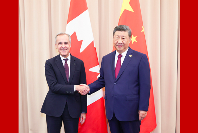 習近平會見加拿大總理卡尼