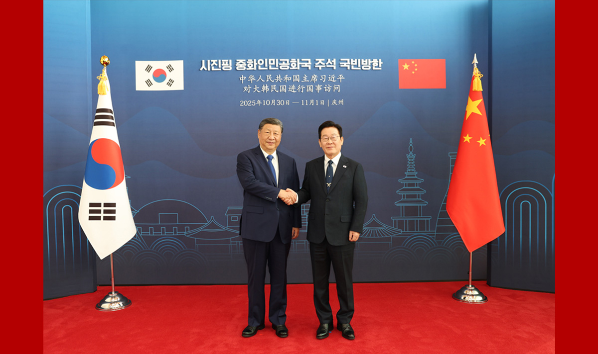 習近平同韓國總統(tǒng)李在明會談