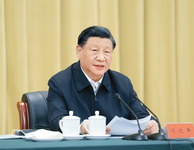 2023年6月2日，中共中央總書記、國家主席、中央軍委主席習(xí)近平在北京出席文化傳承發(fā)展座談會並發(fā)表重要講話。 新華社記者 鞠鵬/攝