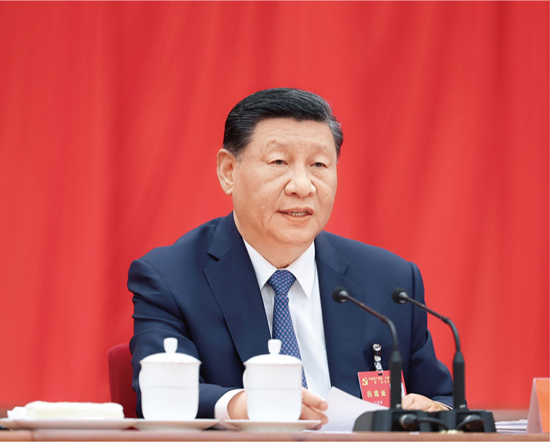 　　中國共產(chǎn)黨第二十屆中央委員會第三次全體會議，於2024年7月15日至18日在北京舉行。中央委員會總書記習(xí)近平作重要講話。 新華社記者 鞠鵬/攝